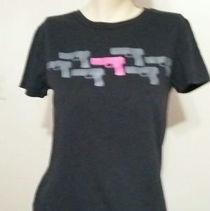 Gun print T-shirt